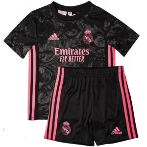 Kit infantil oficial Adidas Real Madrid 2020 2021 III Jogador